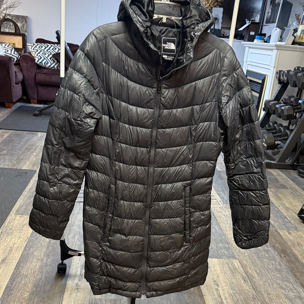 The North Face Charcoal Quilted Jacket size large